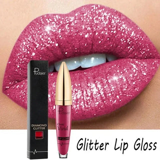  Alluring 18-Color Glitter Lip Gloss cashymart