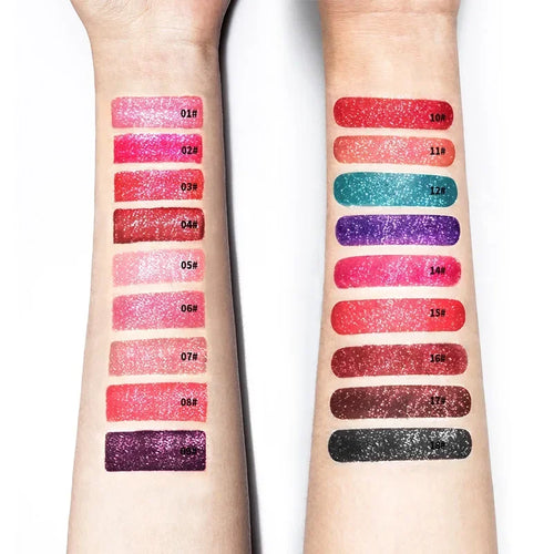  Alluring 18-Color Glitter Lip Gloss cashymart