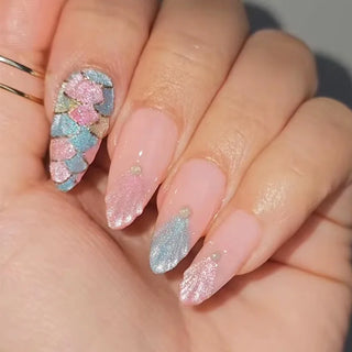  Almond Fake Nail Set cashymart