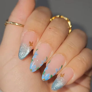  Almond Fake Nail Set cashymart