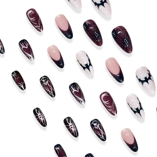  Almond Halloween Press-On Nails cashymart