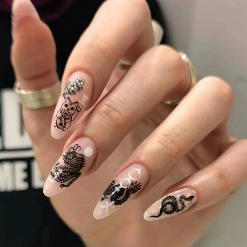  Almond Press On Nail Tips cashymart