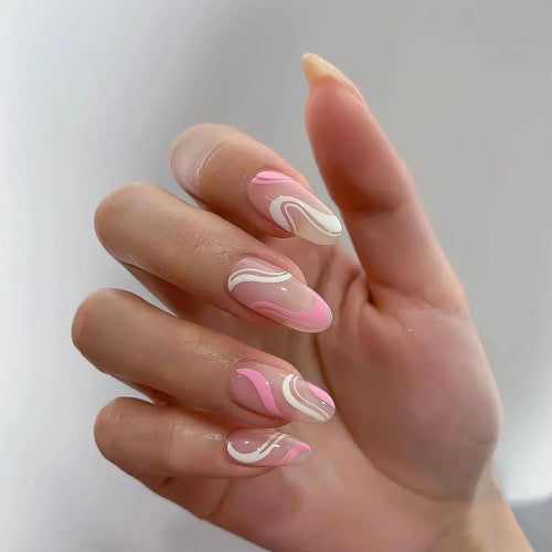  Almond Press On Nail Tips cashymart