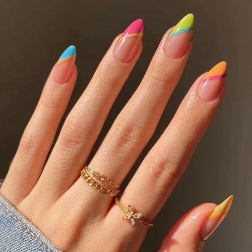  Almond Press On Nail Tips cashymart