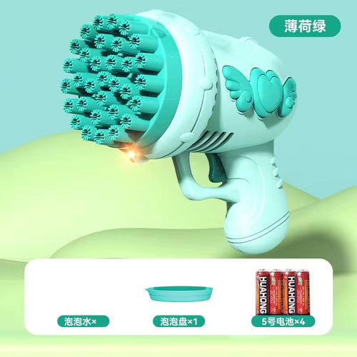  Angel Bubble Gun Gatling Bubble Blaster cashymart