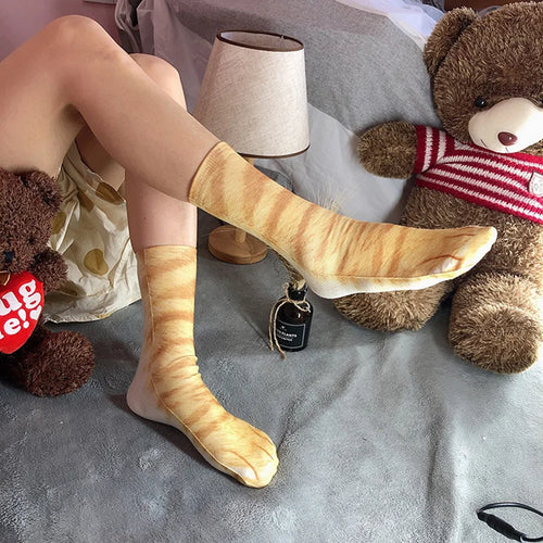  Animal Paw Long Socks cashymart