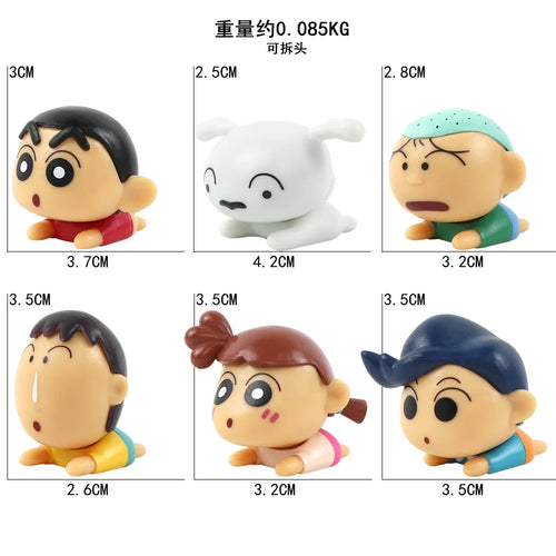  Anime Crayon Shin-chan Action Figure Set cashymart