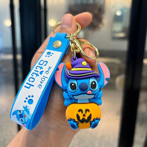  Anime Disney Keychain Mickey Minnie Lilo Stitch cashymart