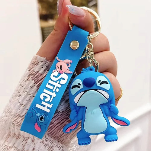  Anime Disney Keychain Mickey Minnie Lilo Stitch cashymart