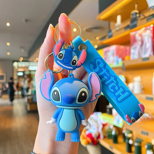  Anime Disney Keychain Mickey Minnie Lilo Stitch cashymart