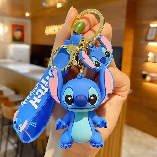  Anime Disney Keychain Mickey Minnie Lilo Stitch cashymart