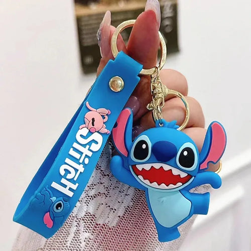 Anime Disney Keychain Mickey Minnie Lilo Stitch cashymart