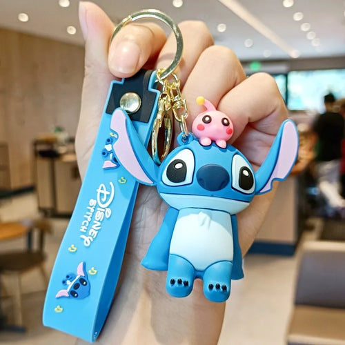 Anime Disney Keychain Mickey Minnie Lilo Stitch cashymart