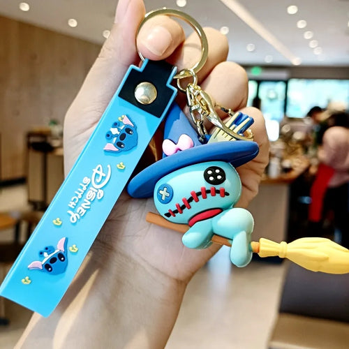  Anime Disney Keychain Mickey Minnie Lilo Stitch cashymart