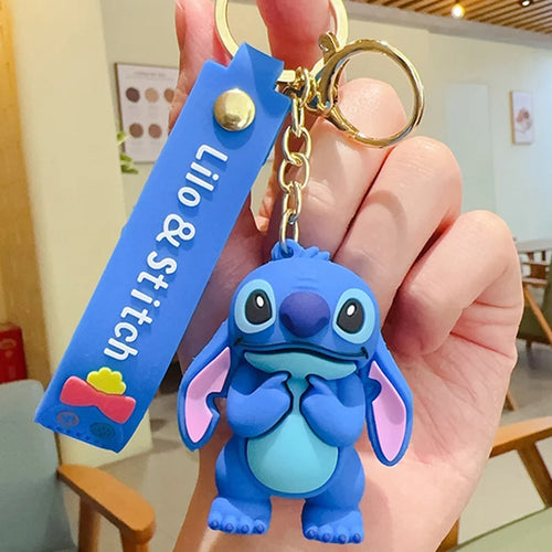  Anime Disney Keychain Mickey Minnie Lilo Stitch cashymart