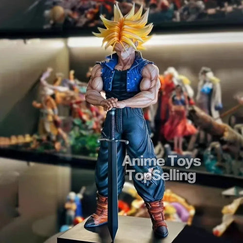  Anime Dragon Ball Z Trunks Figure 25cm Statue cashymart