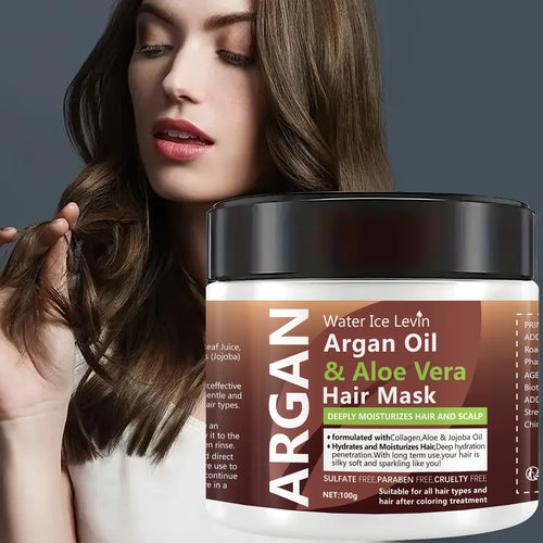  Argan Oil Aloe Vera Hair Mask Conditioner cashymart