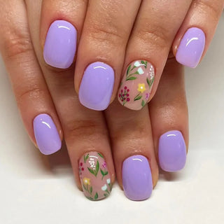  Autumn Maple Leaves French Fake Nails cashymart