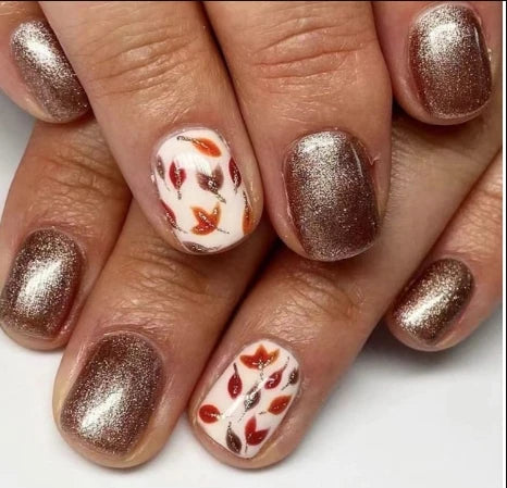  Autumn Press-On Nails cashymart