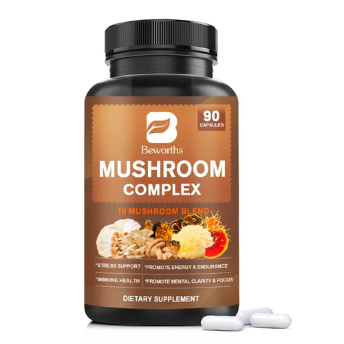  BEWORHTS 90pcs Mushroom Capsules for Health cashymart