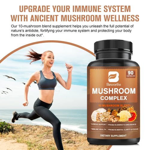  BEWORHTS 90pcs Mushroom Capsules for Health cashymart