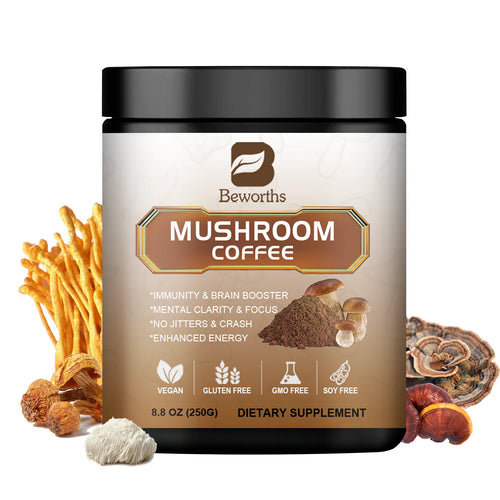  BWEORTHS Mushroom Coffee 250G - 10 in 1 Health Boost cashymart