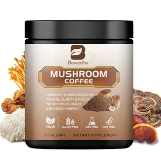  BWEORTHS Mushroom Coffee 250G - 10 in 1 Health Boost cashymart