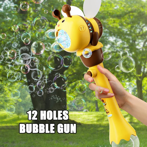  Bee Electric Bubble Gun Kids Gift Outdoor Fun cashymart