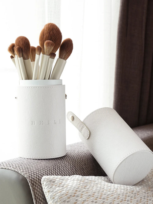  Beili 15 PCS Beige Makeup Brush Set cashymart