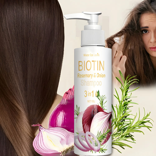  Biotin Rosemary Onion 3 in 1 Shampoo for Hair Care cashymart