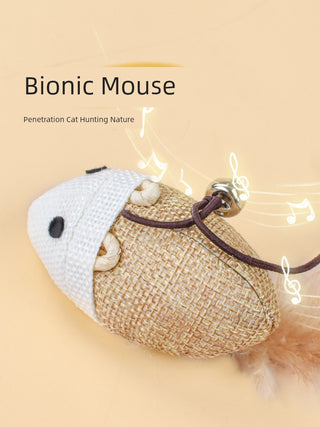 Bite-Resistant Bell Mouse Toy cashymart
