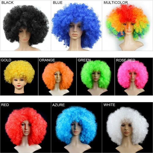  Black Afro Curly Wig for Adults in 10 Colors cashymart