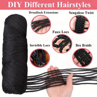  Black Brazilian Wool Hair Yarn for Braids cashymart