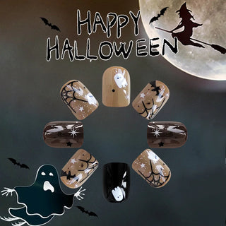  Black Halloween Press-on Nails cashymart