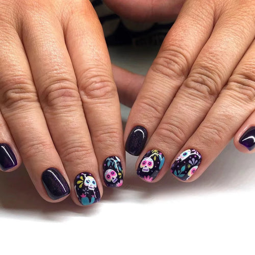  Black Halloween Press-on Nails cashymart