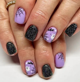  Black Halloween Press-on Nails cashymart