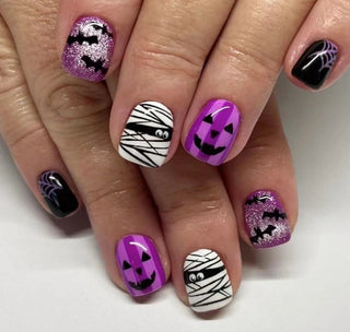  Black Halloween Press-on Nails cashymart