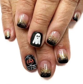  Black Halloween Press-on Nails cashymart