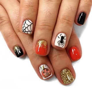  Black Halloween Press-on Nails cashymart