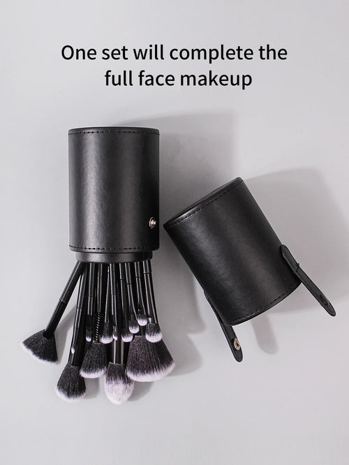  Black Makeup Brush Set Professional Tools cashymart