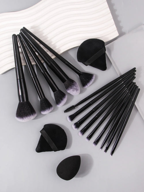  Black Makeup Brush Set Professional Tools cashymart