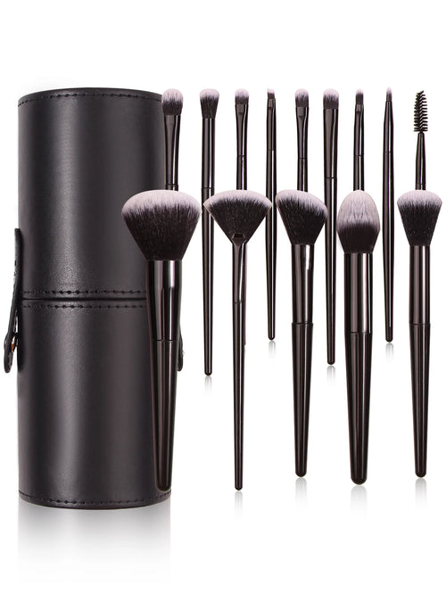  Black Makeup Brush Set Professional Tools cashymart