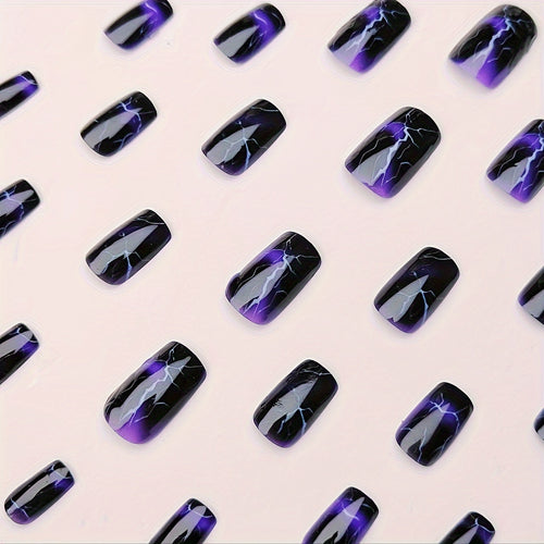  Black & White Ombre Nail Tips cashymart