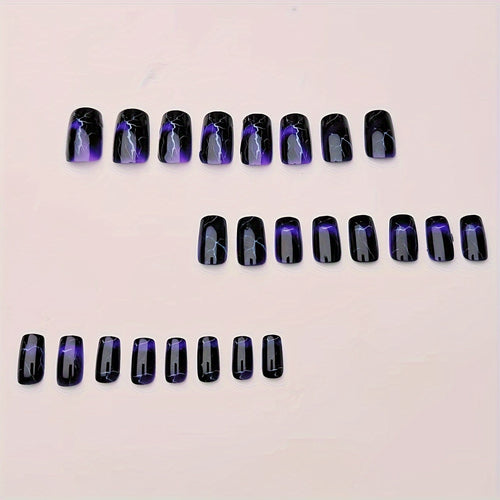  Black & White Ombre Nail Tips cashymart