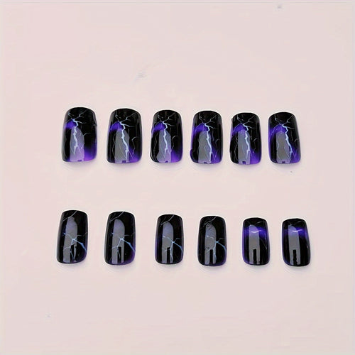  Black & White Ombre Nail Tips cashymart