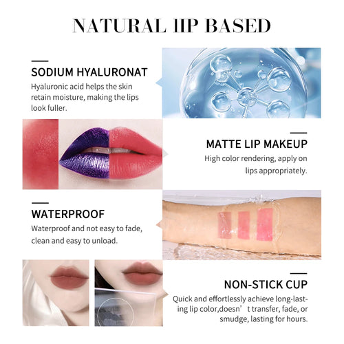  Blading Lip Gloss Peel and Stick Set Waterproof Pink Lip Gloss cashymart