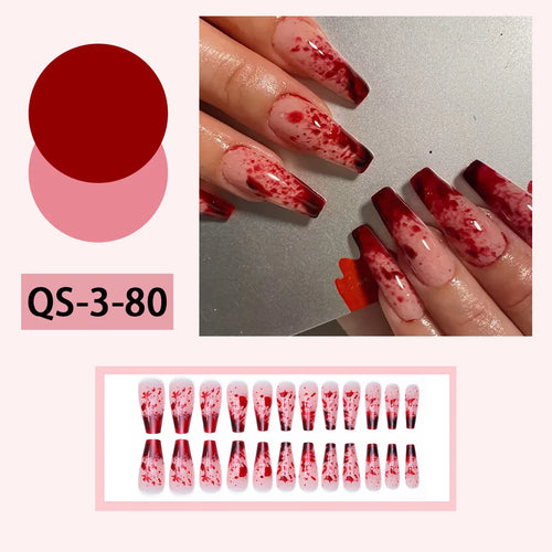  Blood Drop Fake Nails cashymart