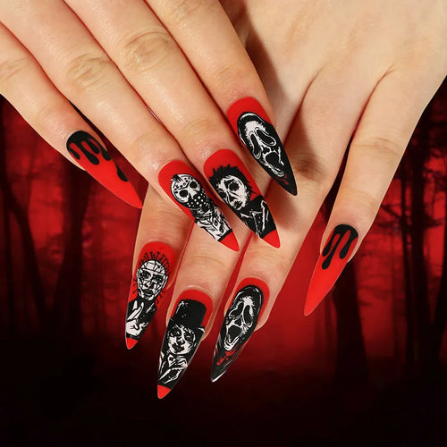  Blood Drop Fake Nails cashymart