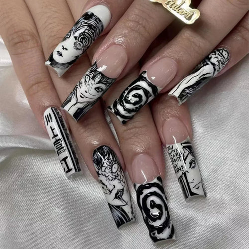  Blood Drop Fake Nails cashymart