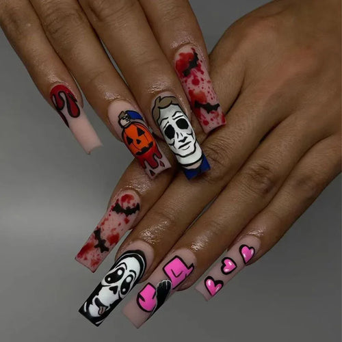  Blood Drop Fake Nails cashymart